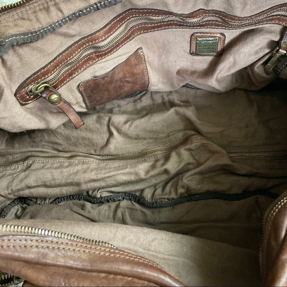 NWT Campomaggi Italian leather weekender bag - Picture 8 of 12